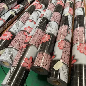 0.4mm Wood-Style Plain PVC Vinyl Flooring Rolls for Schools, Bedrooms, and Kitchens, Waterproof Anti-Slip