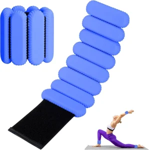 0.5 lb Silicone Adjustable Wrist and Ankle Weights for Workout and Exercise