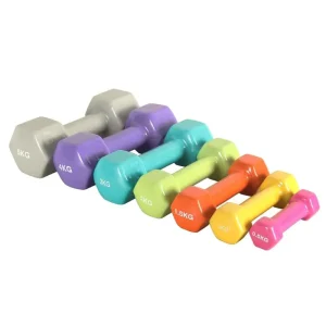 0.5kg 1kg 2kg Sport Dumbbell Set for Women Colorful Hex Vinyl Dipped Hand Weights