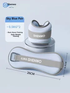 0.5kg Adjustable Sand-Filled Ankle and Wrist Weights, Washable, Non-Slip, and Breathable