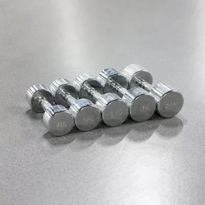 1-10 kg Steel Chrome Dumbbell Sets for Lifting Training