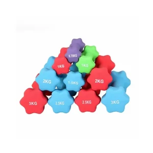 1-5KG Colorful Dumbbell Set Vinyl Coated PVC Dumbbells