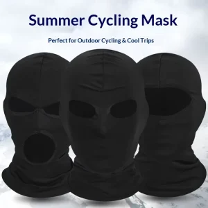 1 Hole Full Face Balaclava Recycled Polyester Breathable UV Protection Cycling Motorcycle Sports Headgear Balaclava