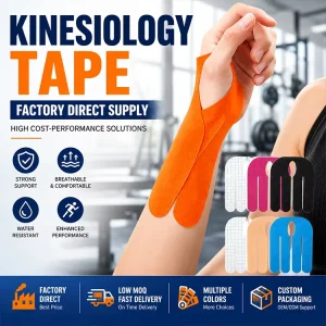 1-Piece Precut Hand & Wrist Kinesiology Tape Patches Breathable Pain Relief Tendonitis Full Body