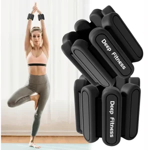 1 lb, 2 lb, and 4 lb Silicone Adjustable Ankle and Wrist Weights for Pilates