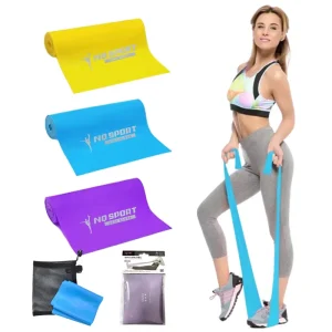 1.2m Tension Bands Elastic Fitness Strength Training Exercise Bands Set for Recovery Physical Therapy Yoga Pilates