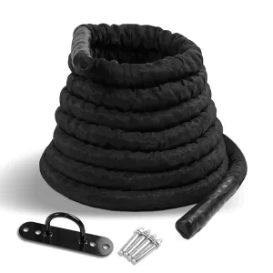 1.5 Inch Battle Rope, 30ft/40ft/50ft for Gym Training