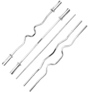 1.50m 2.2m 1.2m Straight Chrome Curved EZ Curl Barbell Bar 20kg