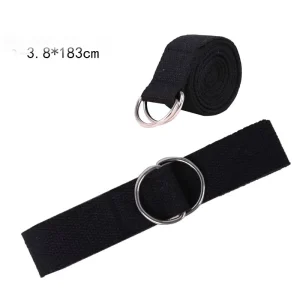 1.8 m Yoga Stretching Belt with D-Ring and Anti-Slip Design