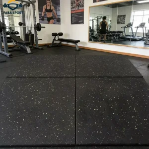 10-50mm Thick Anti-Shock Gym Rubber Flooring Rubber Mat with EPDM Granules Protective Fitness Protective Flooring