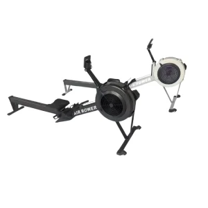 10-Level Adjustable Indoor Air Rower with LED Display and Air Resistance for Home and Commercial Use