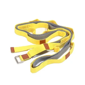 10-Loop Polyester/Rayon Yoga Pilates Stretching Strap Anti-Slip 230cm