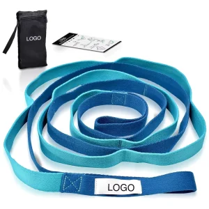 10-Loop Yoga Stretching Strap, Customized Color