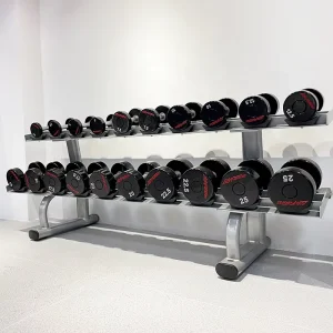10-Pair Dumbbell Set with 3-Layer Rack