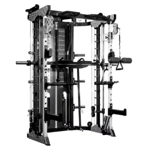 10 in 1 Multifunctional Home Gym Machine Squat Rack Smith Trainer Cable Pulley System