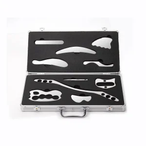 10-in-1 Stainless Steel Therapy Massage Tools for Deep Tissue Muscle IASTM Fascia Recovery Scraping Gua Sha