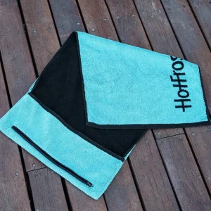 100% Cotton Terry Sport Towel Custom Logo Magnet Workout Towel Gym Fitness Towel with Zip Pocket
