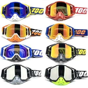 100 Goggles Factory in Stock High-Quality Motocross Goggles with Tear-Off Film Replacement Lenses OEM Motorcycle Goggles