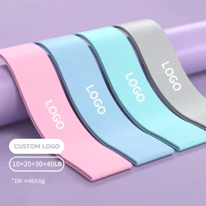 100% Latex Exercise Band Set, Elastic Loop Bands for Gym, Yoga, Pilates, Strength Training
