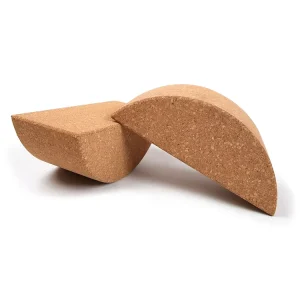 100% Natural Cork Moon Yoga Block for Fitness and Yoga Exercises