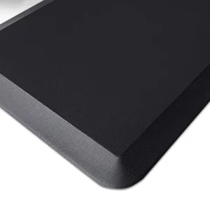 100% PU Foam Floor Mat Black Anti Fatigue Exercise Mat with Handle Non Slip Washable Modern Handmade