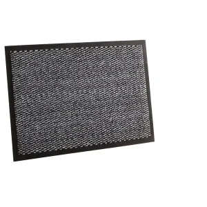 100% Polyester Reversible Striped Door Mat with PVC/TPR Backing, Extra Thick