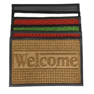 100% Recycled Rubber Indoor Outdoor Shoe Scraper Doormat