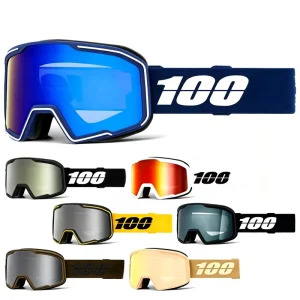 100 Style Motocross Goggles Anti Fog UV400 Windproof Dirt Bike MX Off Road Vintage Motorcycle Goggles
