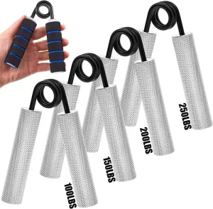 100kg Arm Strength Training Hand Gripper Aluminum Foam Handle Metal A-Type Hand Grip