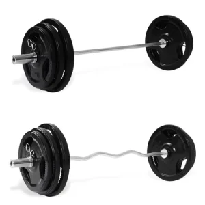 100lb 100kg Powerlifting Adjustable Barbell for Weightlifting
