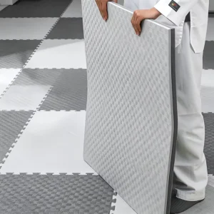 100x100cm Five-Line EVA Foam Gym Mat, Non-Slip, Shock-Absorbing, Factory