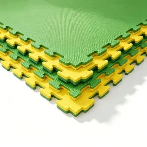 100x100cm Five Line EVA Foam Mat Ribbed Textured Surface Gym Mat Non Slip Shock Absorption Floor Tiles