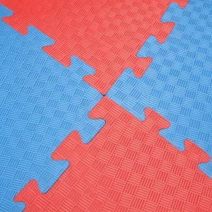 100x100cm Five-Line EVA Foam Mat for Senior Fitness and Rehab, Non-Slip Soft Shockproof