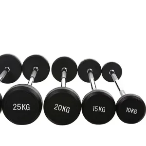 10–50kg Fixed Rubber Barbell Set