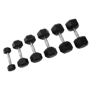10KG Custom Logo PEV Hexagonal Dumbbell Set