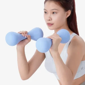 10LB Pair Hexagonal PVC and Iron-Sand Mixture Dumbbells Anti-Slip