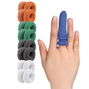 10Pcs Cotton Knitted Finger Sleeves Anti-Friction Sports Finger Protectors