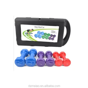 10kg Dumbbell Set with Six Dumbbells and Plastic Box