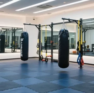 10mm 15mm 20mm Rubber Gym Flooring Protective Tiles Portable Dance Floor Fitness Center Shock Proof