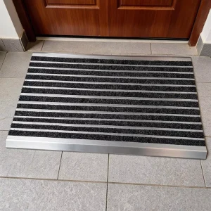 10mm Aluminum Alloy Anti-Slip Entrance Mat with Sound-Insulation Foam Backing