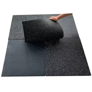 10mm Heavy-Duty Anti-Shock Gym Rubber Floor Tiles and Granulated Rubber Flooring Rolls