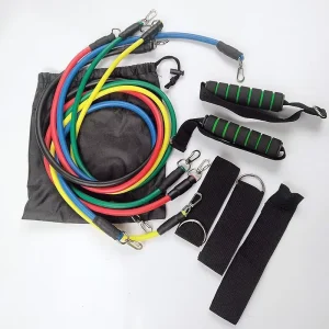 11-Piece Elastic Resistance Band and Pull Rope Set