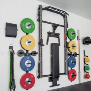 11-Piece Pull-Up Rack and Weightlifting Squat Rack Set Wall-Mounted Folding