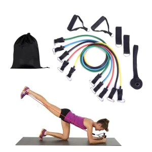 11-Piece Resistance Bands Set for Chest Training and Physical Therapy