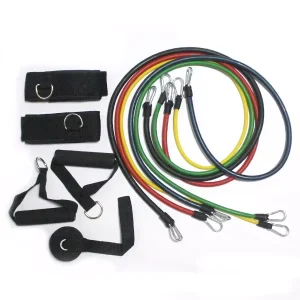 11-Piece Resistance Tube Bands Set with Carrying Bag