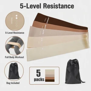 12 Inch 5-40LBS Resistance Level Stretch Bands Mini Resistance Loop Exercise Bands