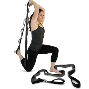 12-Loops Yoga Stretching Strap Set with Carry Bag for Rehabilitation