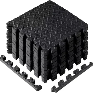 12 PCS 30 x 30 cm EVA Interlocking Puzzle Mats for Exercise Equipment