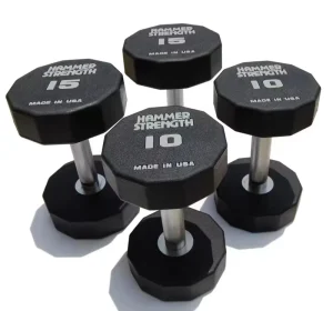 12-Size CPU Black Fixed Dumbbell Set