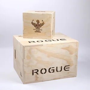 12 x 14 x 16 Inch Wooden Fitness Jump Box for Explosive Strength Training